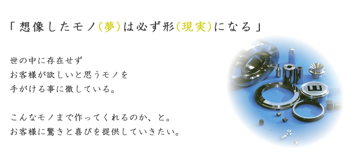 「想像したモノ（夢）は必ず形（現実）になる」